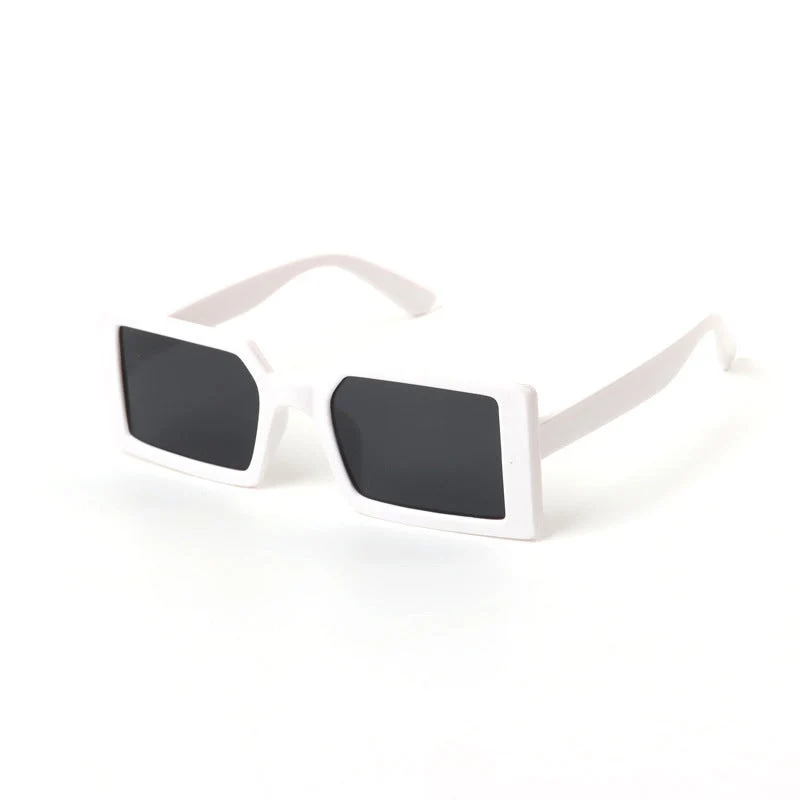 Dame moteriktig transparent hjørne solbrille Luvikno