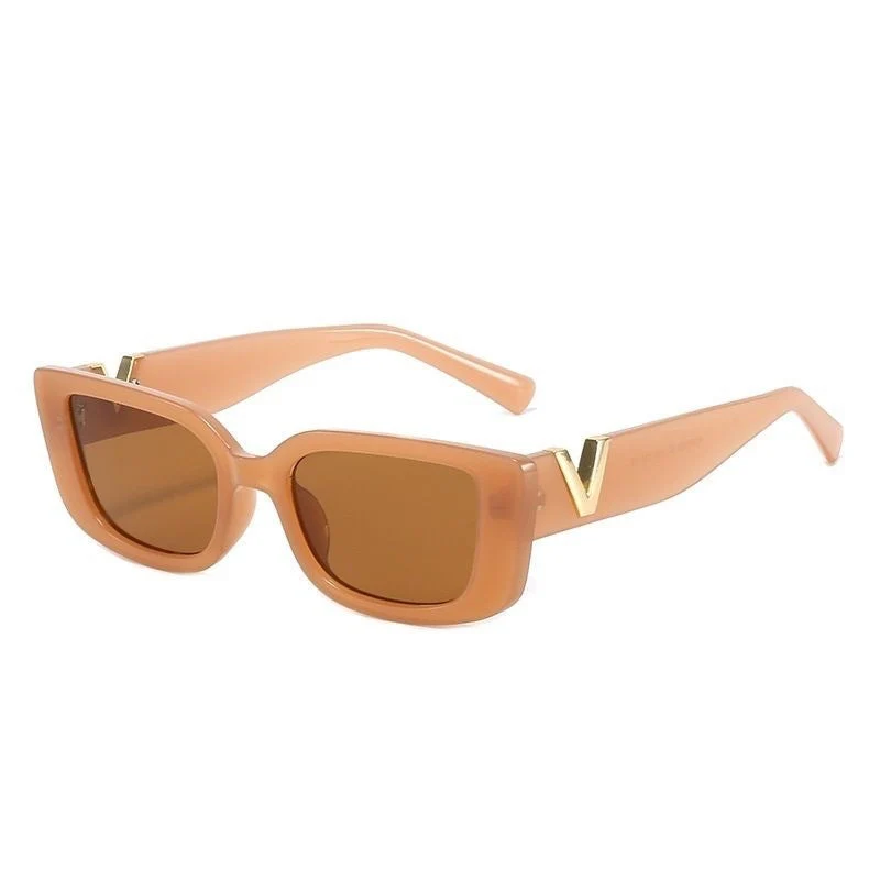 Dame moterik solbrille med markant trykk Luvikno