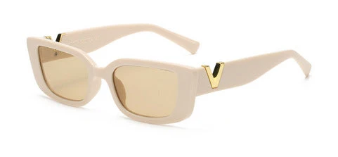 Dame moterik solbrille med markant trykk Luvikno