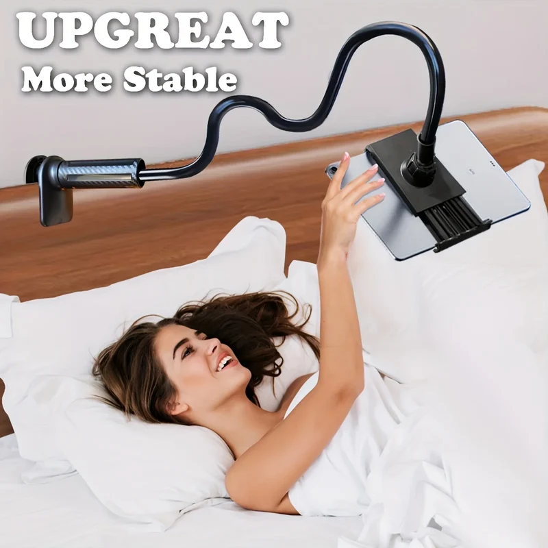 Tablet & Handy Halter mit langem Arm – 360° drehbar, für Bett, Schreibtisch & Kopfteil
