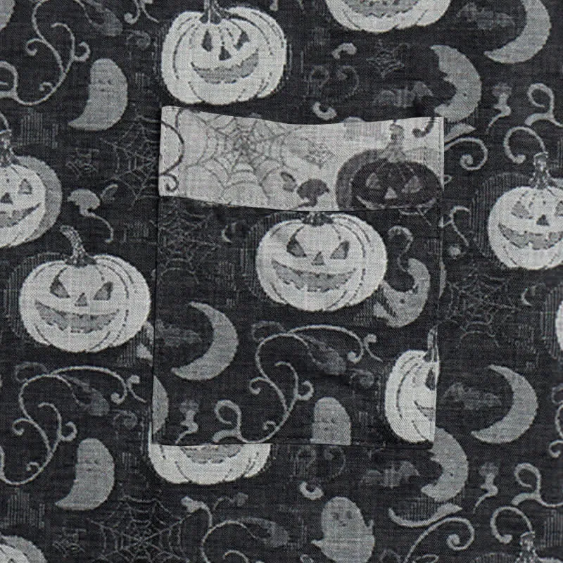 Halloween Kürbis Mond Baumwollkimono-Bademantel