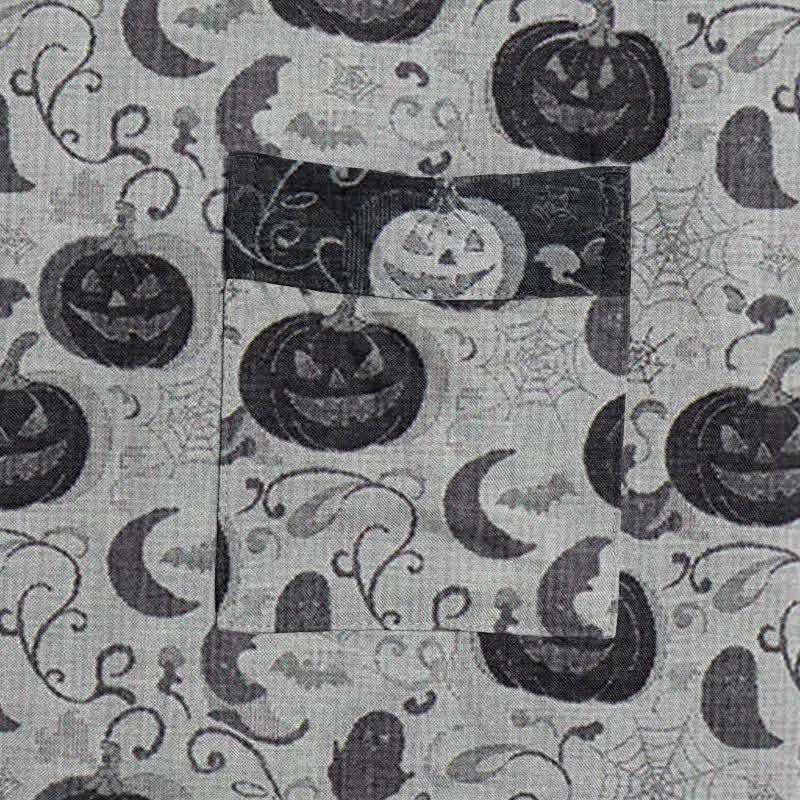 Halloween Kürbis Mond Baumwollkimono-Bademantel
