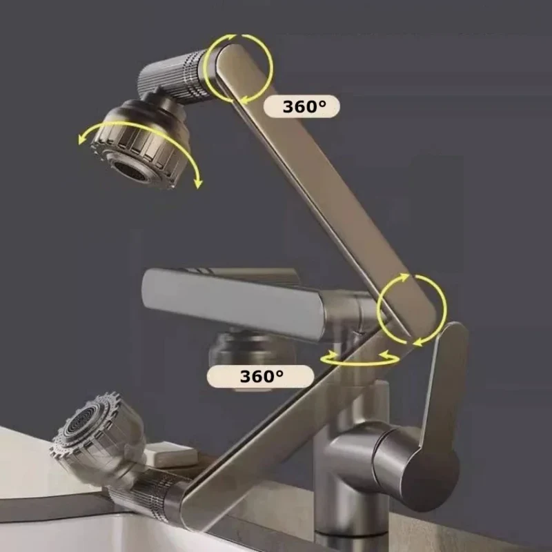 FlexiFlow 1080° Schwenkbarer Wasserhahn-Aufsatz