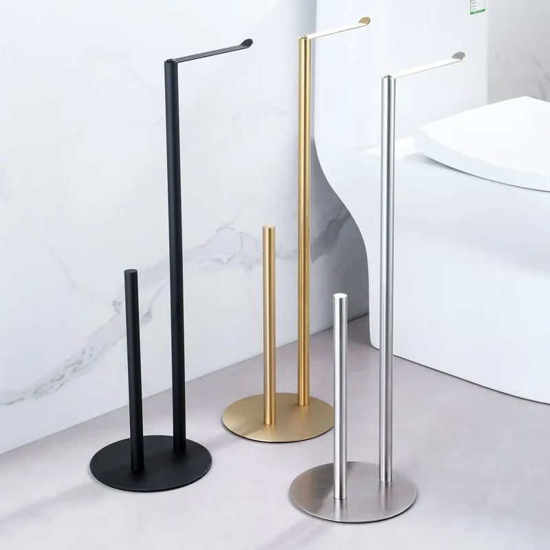SteelPure DuoStand WC-Bürsten & Toilettenpapierhalter Set aus Edelstahl