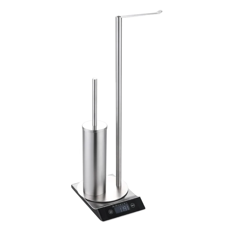 SteelPure DuoStand WC-Bürsten & Toilettenpapierhalter Set aus Edelstahl
