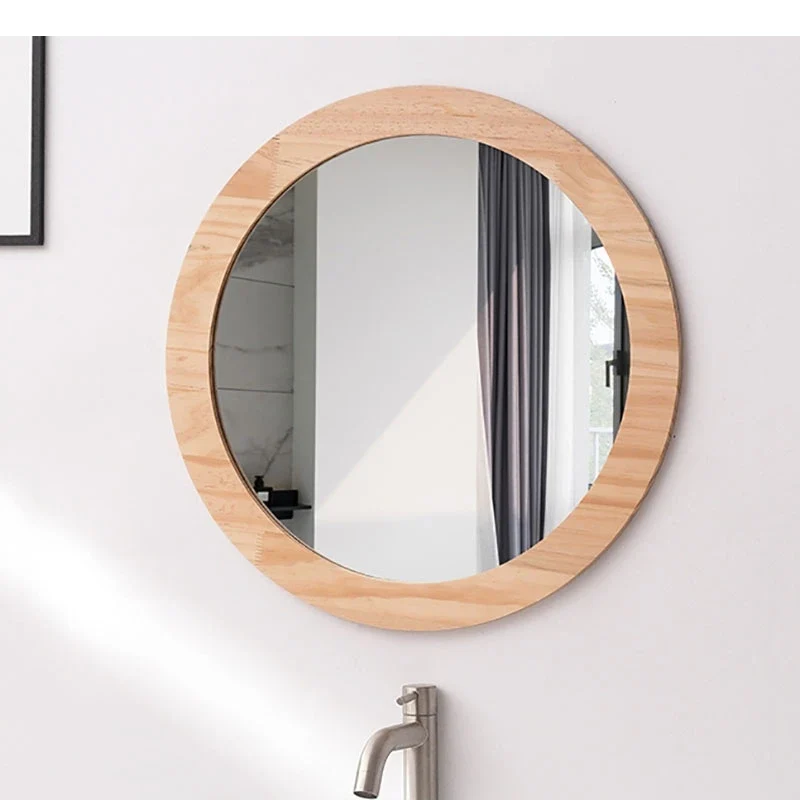 NordicFrame Glas Wandspiegel mit Holzrahmen