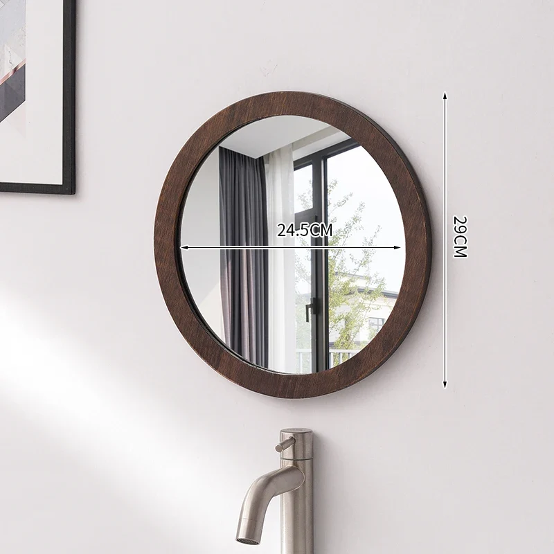 NordicFrame Glas Wandspiegel mit Holzrahmen