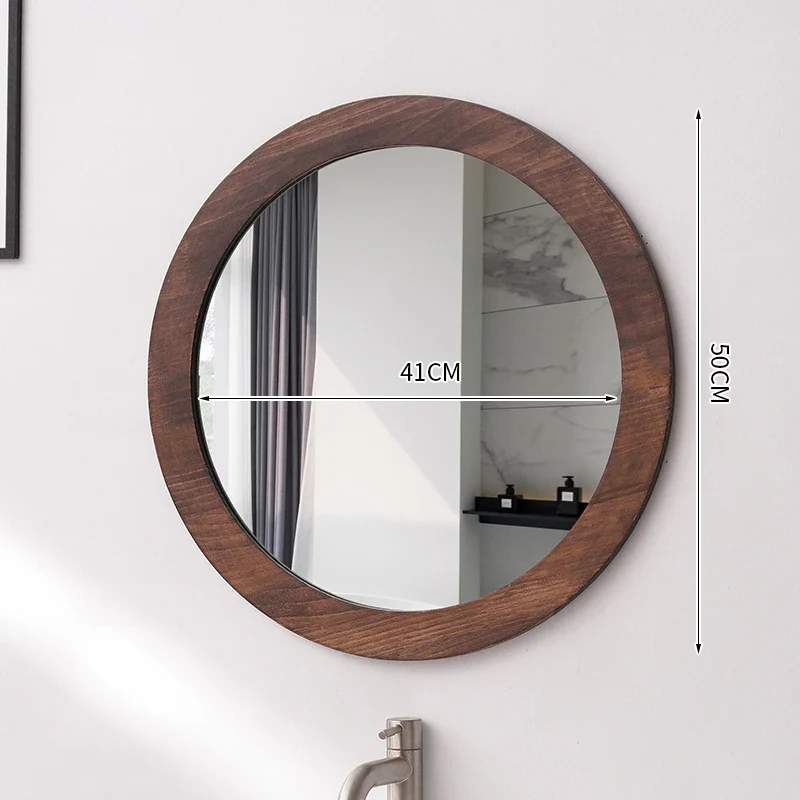 NordicFrame Glas Wandspiegel mit Holzrahmen