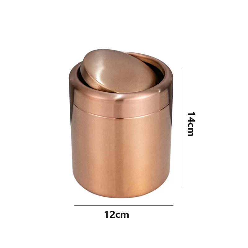 RoséDesk MiniBin Edelstahl Tisch-Mülleimer