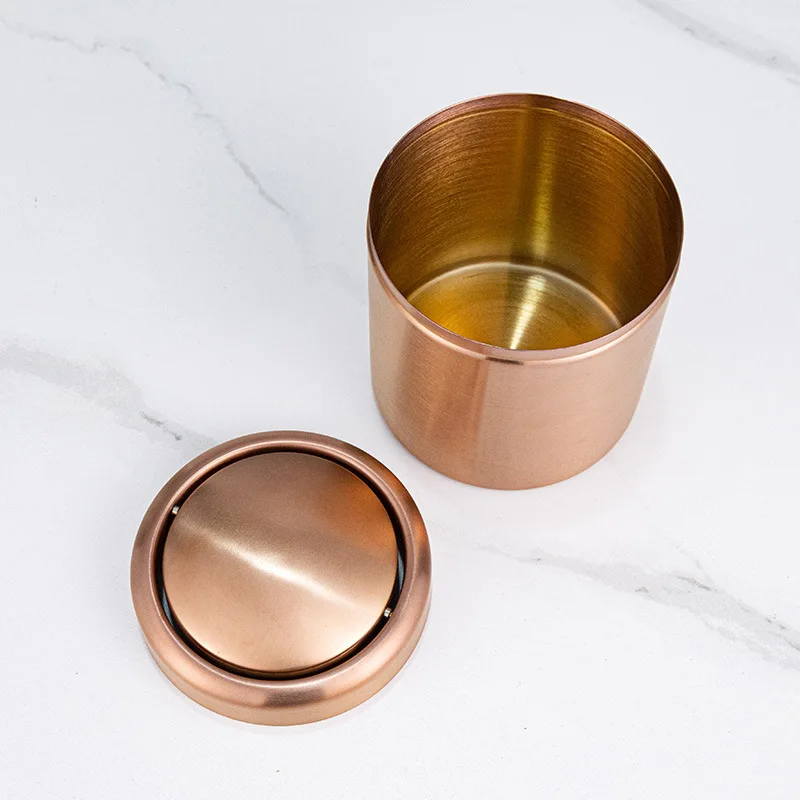 RoséDesk MiniBin Edelstahl Tisch-Mülleimer