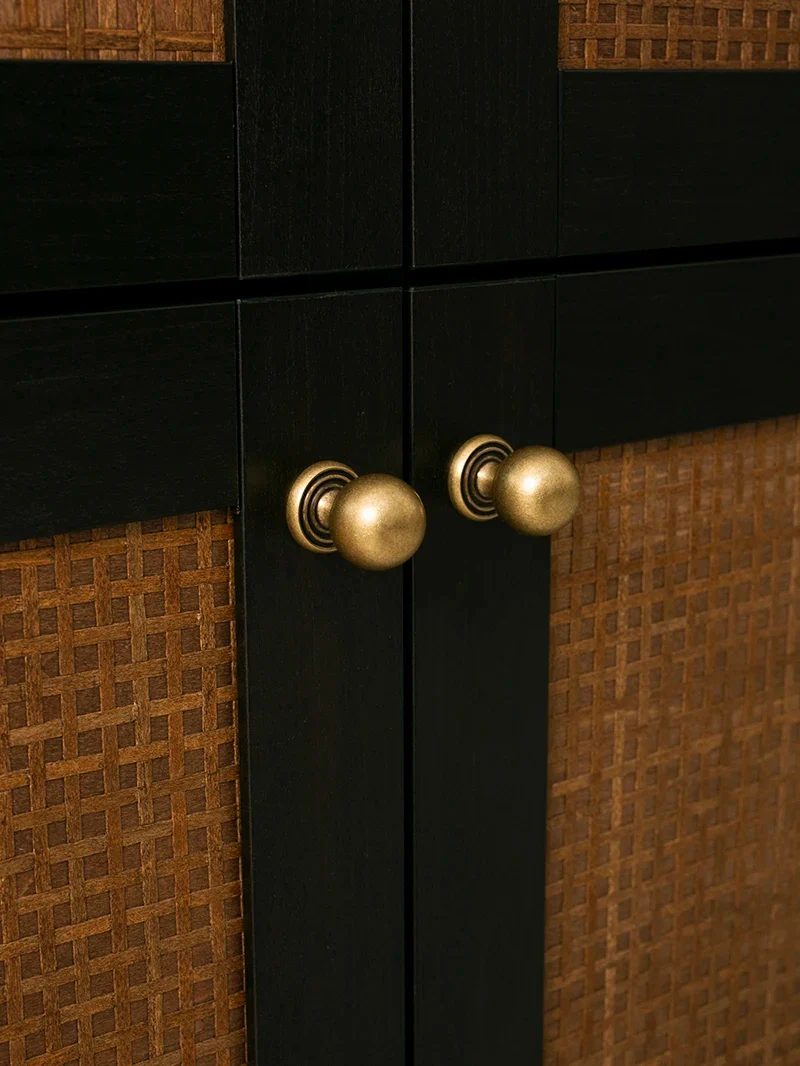 Novarix OrbT-Bar Möbelgriff & Knopf – Rundes Antik-Bronze Design aus Massivem Messing (128 mm)