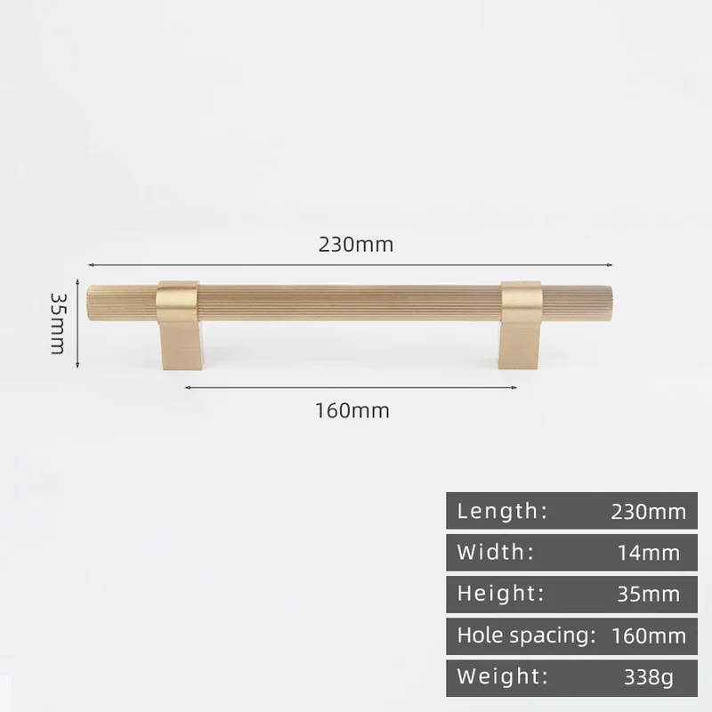 Lumarex LineaGold Möbelgriff 96 mm