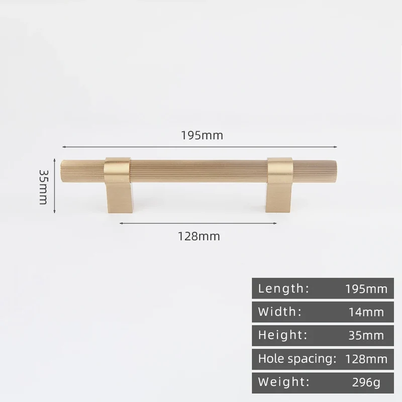 Lumarex LineaGold Möbelgriff 96 mm