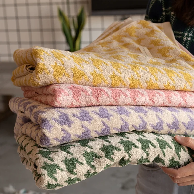 HoundLuxe Vintage Hahnentritt Baumwoll-Gesichtstuch