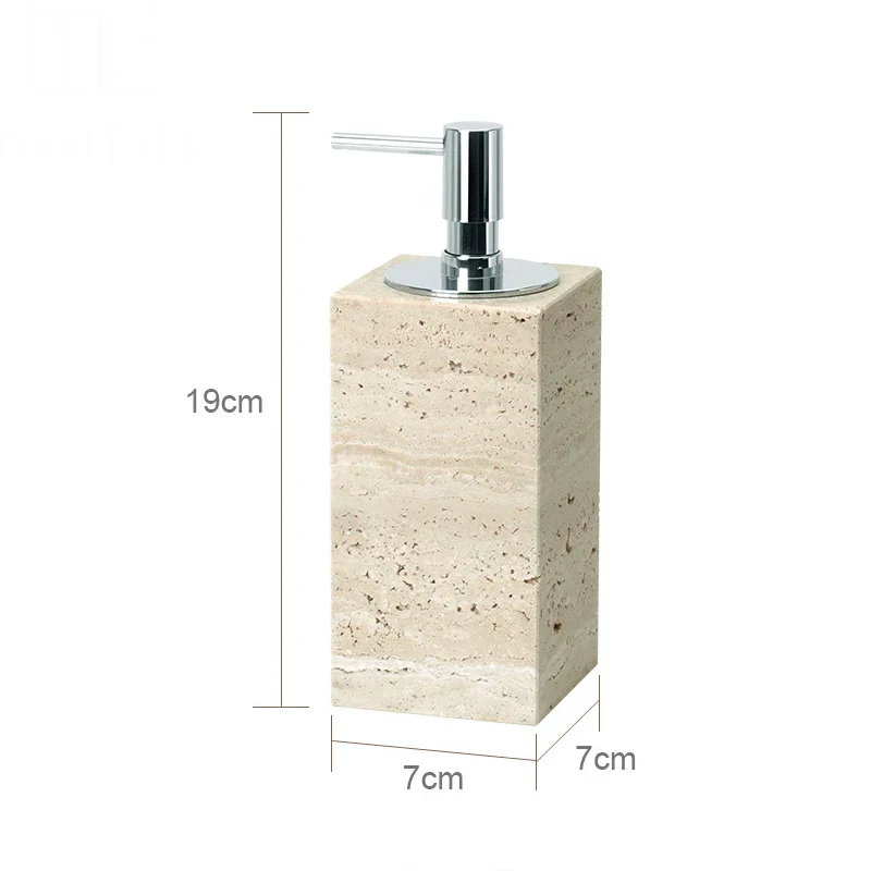 Travèra Beige Travertin Badezimmer-Set