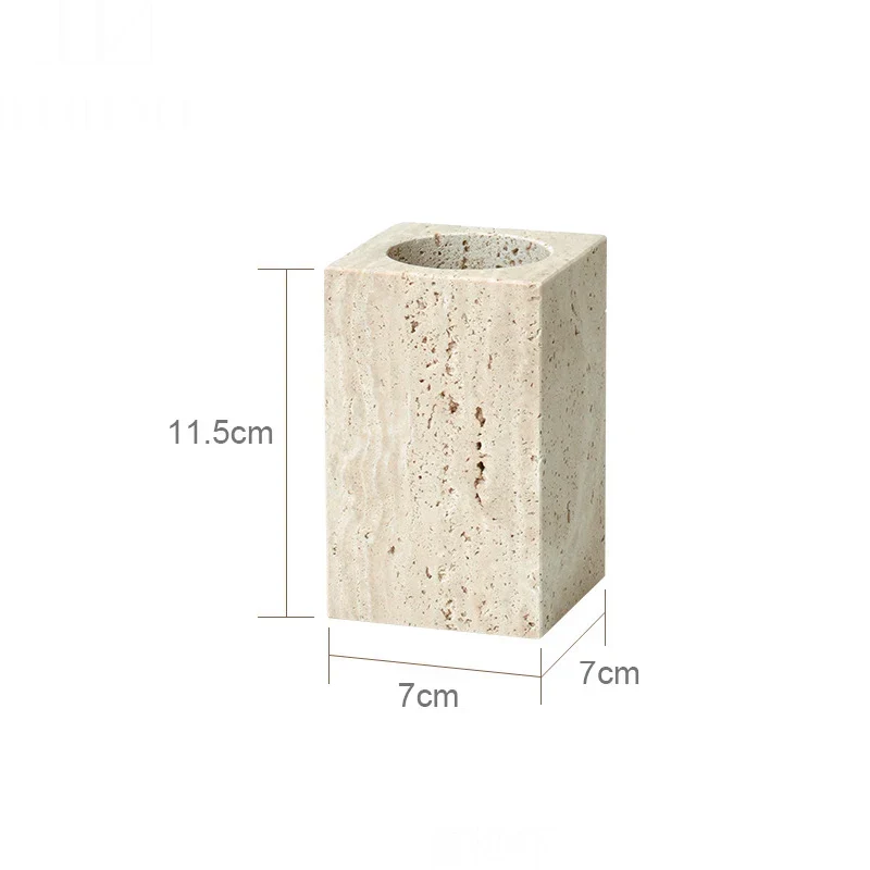 Travèra Beige Travertin Badezimmer-Set