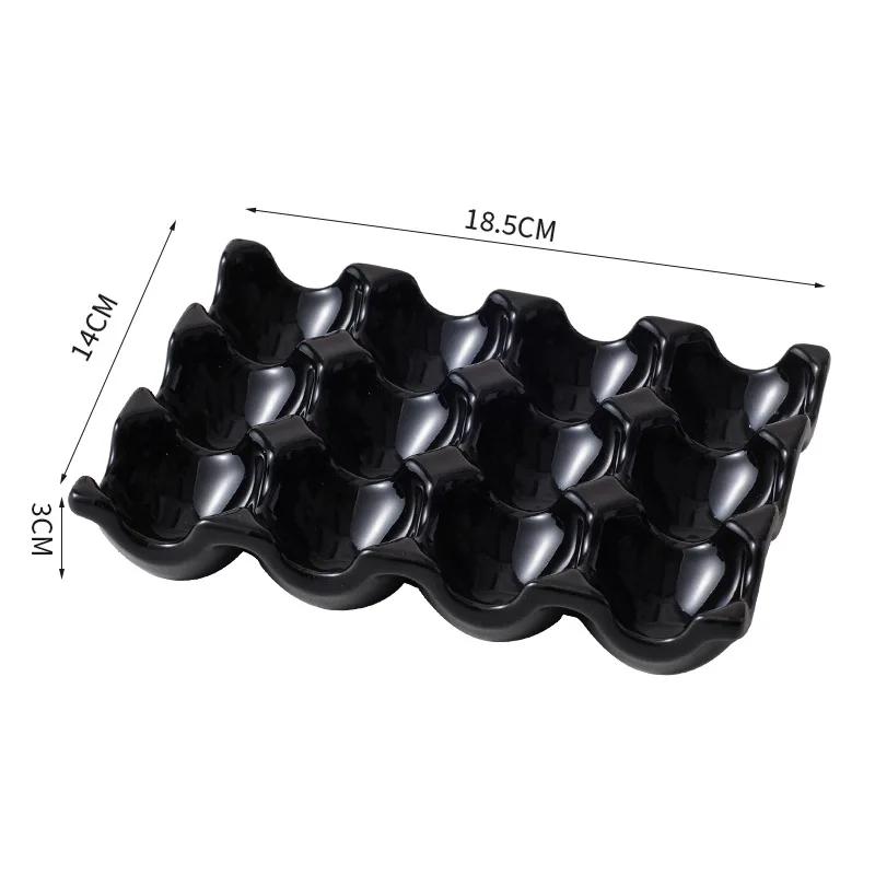 OvoLux Keramik Eierhalter – 6- & 12-Fach Eierablage für Küche & Kühlschrank