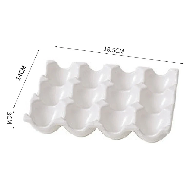OvoLux Keramik Eierhalter – 6- & 12-Fach Eierablage für Küche & Kühlschrank