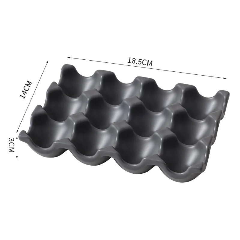 OvoLux Keramik Eierhalter – 6- & 12-Fach Eierablage für Küche & Kühlschrank