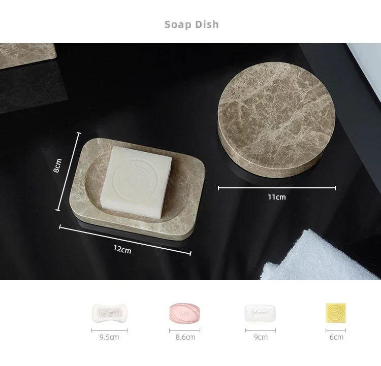 ImperialMarble Kaiserlicht – Luxus Badset aus echtem Naturmarmor (7-teilig)