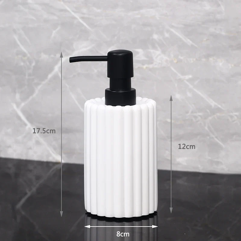 CeramiPure Studio Kreativer Keramik Seifenspender – Elegantes Badaccessoire für Zuhause & Hotel