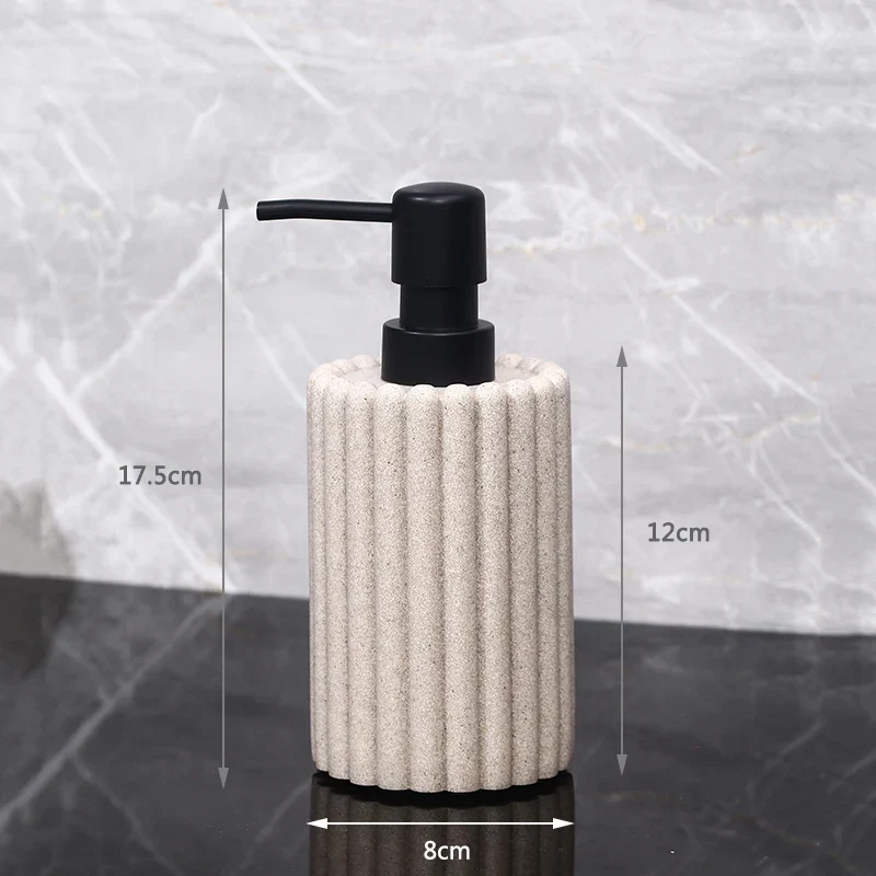 CeramiPure Studio Kreativer Keramik Seifenspender – Elegantes Badaccessoire für Zuhause & Hotel