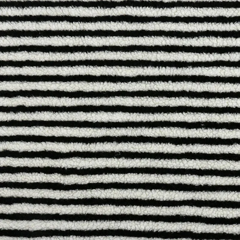 LambSoft Stripe Jacquard Lammfleece Stoff – Weiches Premium-Textil für Kinderkleidung & DIY
