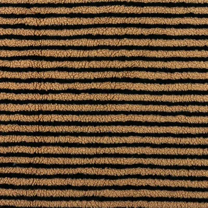 LambSoft Stripe Jacquard Lammfleece Stoff – Weiches Premium-Textil für Kinderkleidung & DIY