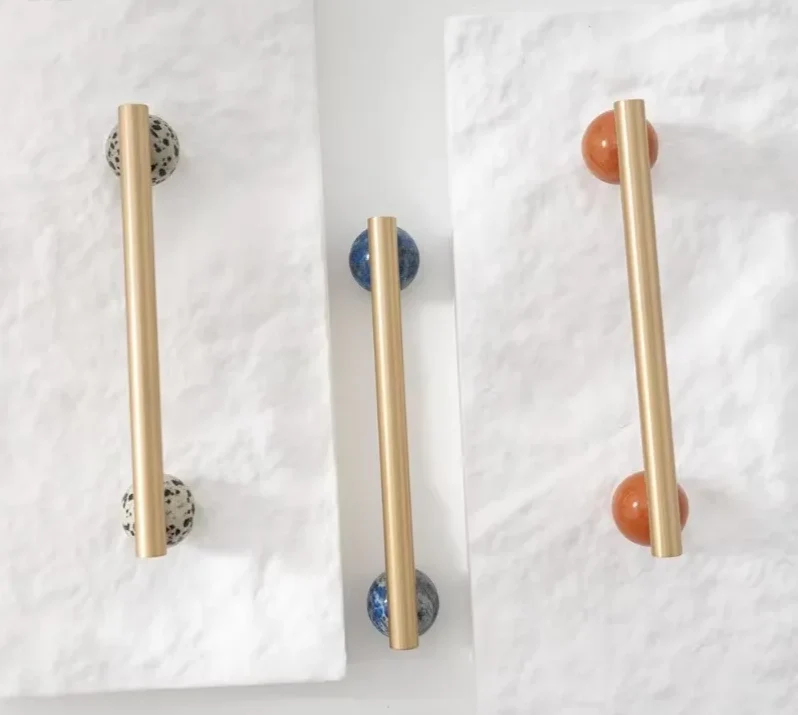 NordicLux Marmor & Messing Möbelgriffe – Edle Schubladen- und Schrankknöpfe im Nordic Design