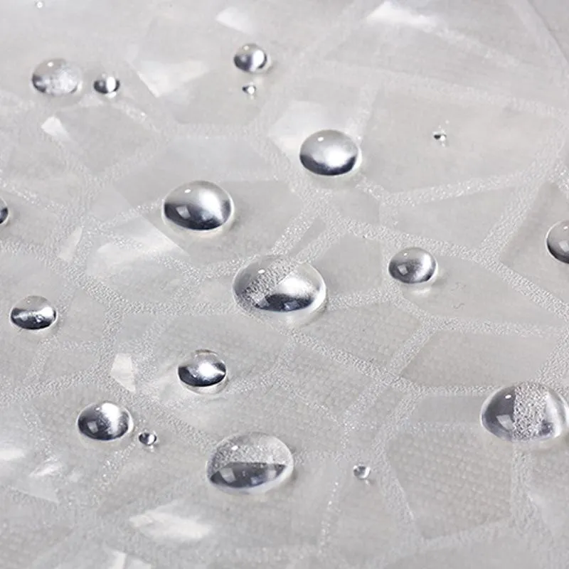 Dicker transparenter Duschvorhang mit Struktur