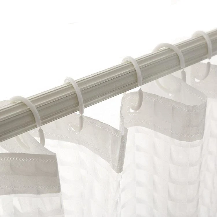 Dicker transparenter Duschvorhang mit Struktur