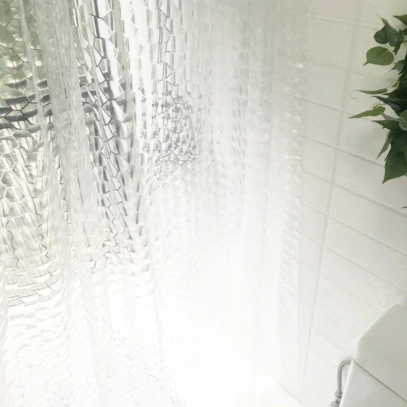 Extra dicker Duschvorhang transparent strukturiert
