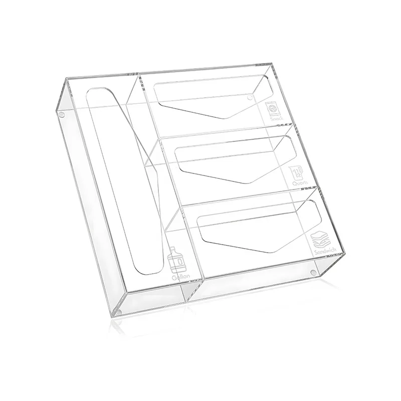ClearWall Transparente Wand-Aufbewahrungsbox für Küche