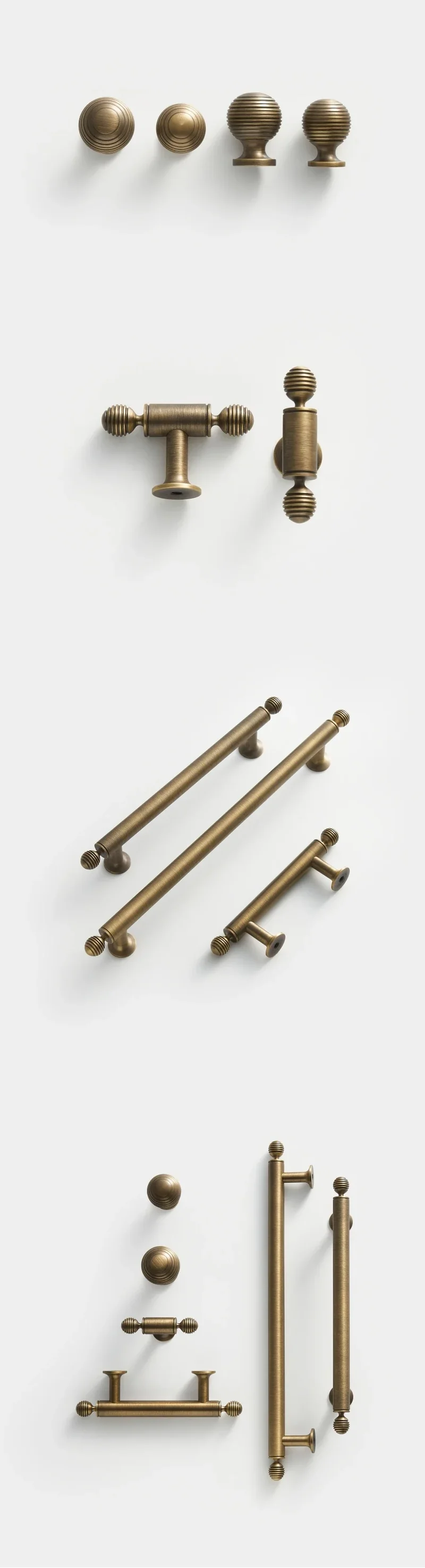 BrassElegance Massivmessing Antik T-Griff