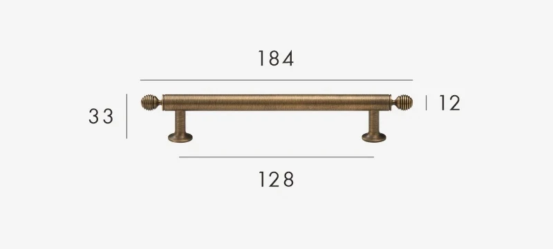 BrassElegance Massivmessing Antik T-Griff