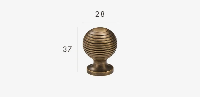 BrassElegance Massivmessing Antik T-Griff