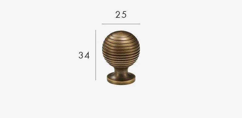 BrassElegance Massivmessing Antik T-Griff