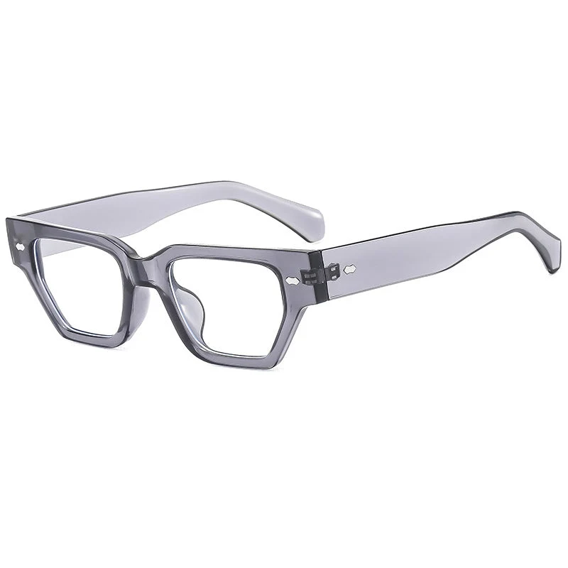 Dame solbriller i moderne, geometrisk design med blendfrie glass Luvikno
