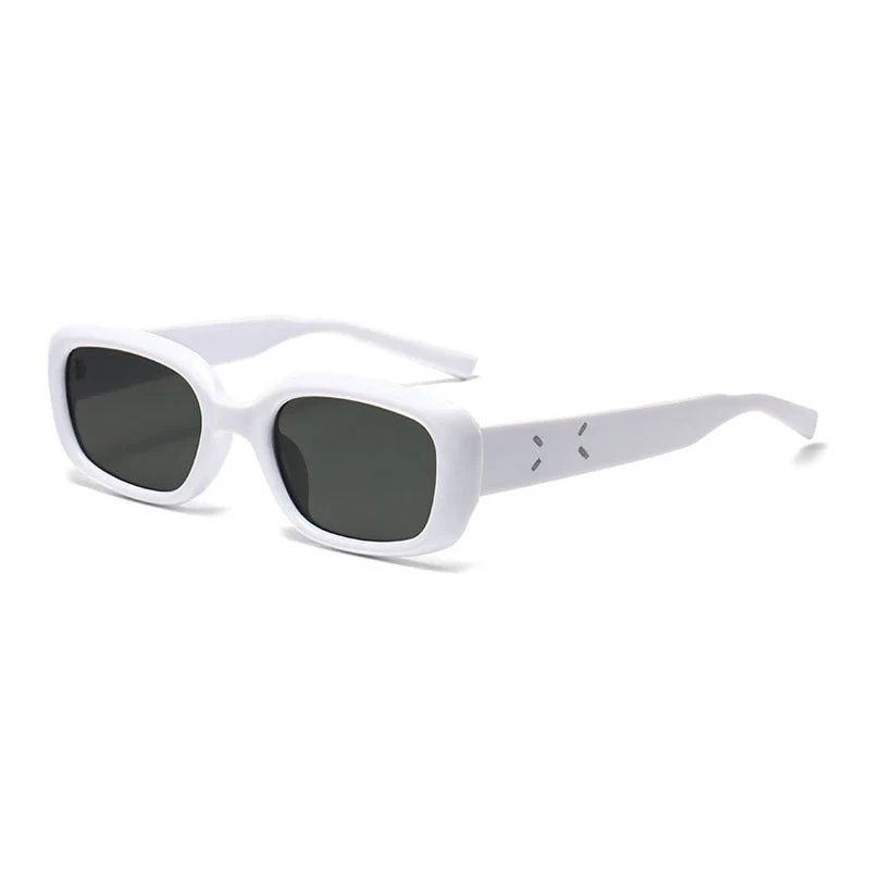 Dame retro-inspirert solbrille med buet ramme Luvikno