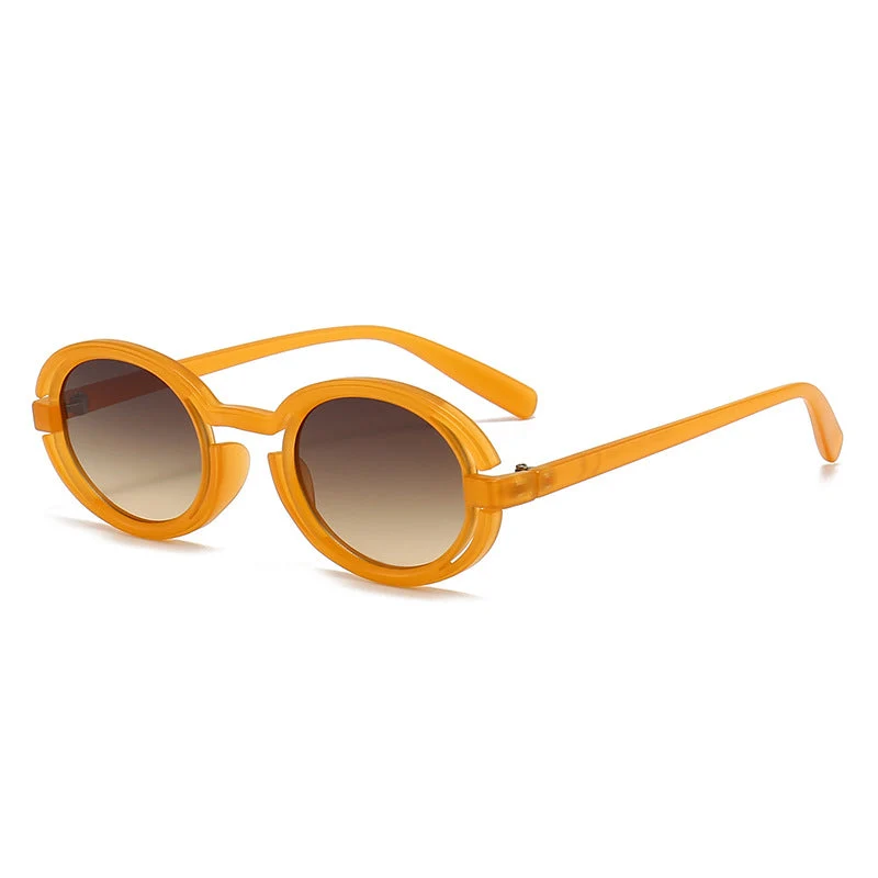 Damen Runde Solbrille i moderne retro-stil Luvikno