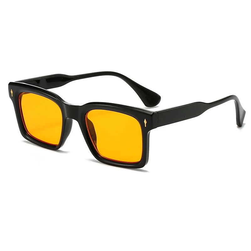 Dame Rektangulær Solbrille i elegant Skilpaddedesign Luvikno