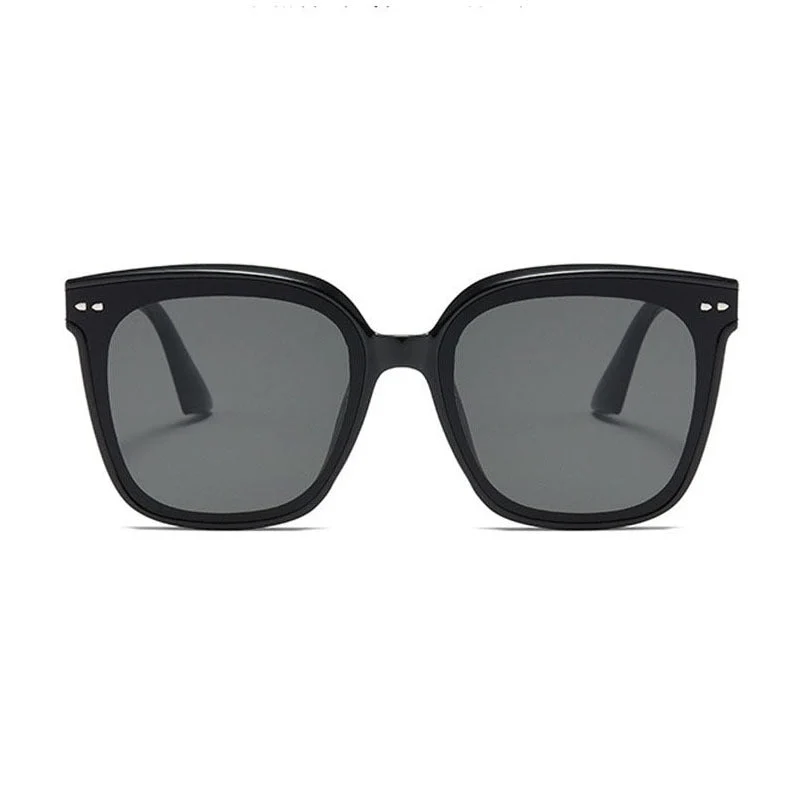 Dame oversized solbrille med moderne, kontrasterende design Luvikno
