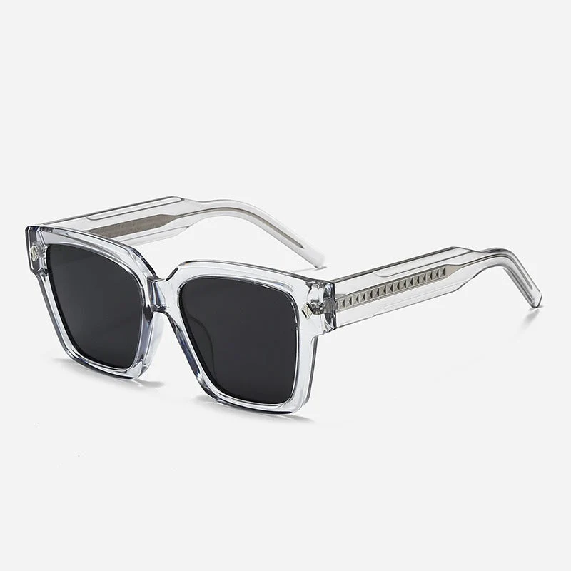Damen Oversized Designer-solbrille med stilfull ramme og beskyttende UV-filter Luvikno
