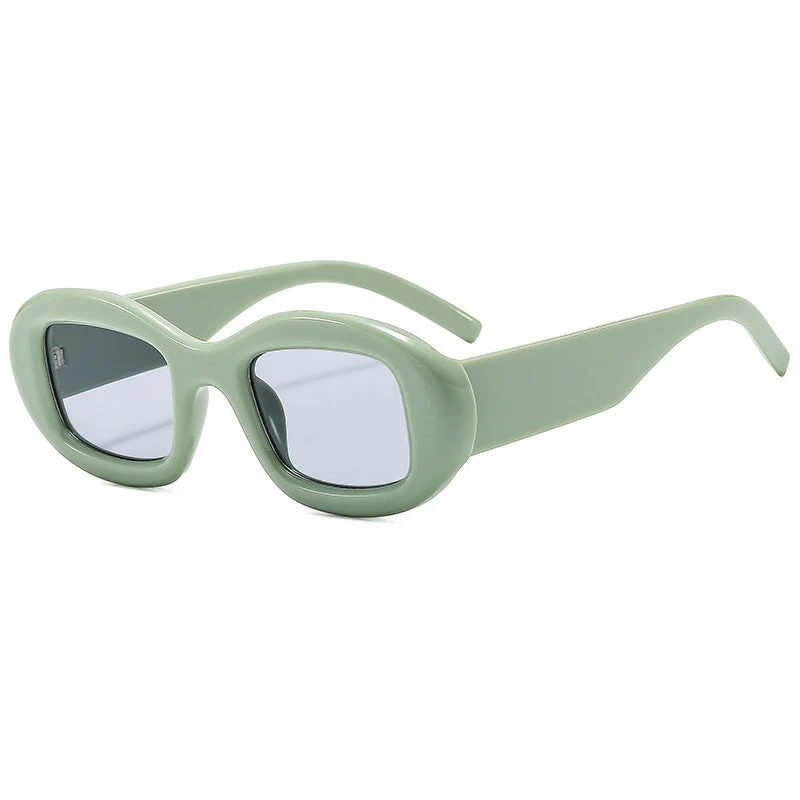 Dame Modisk solbrille med myk, buet ramme Luvikno
