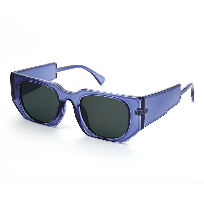Dame Modisch solbrille med kantet ramme og UV-beskyttelse Luvikno