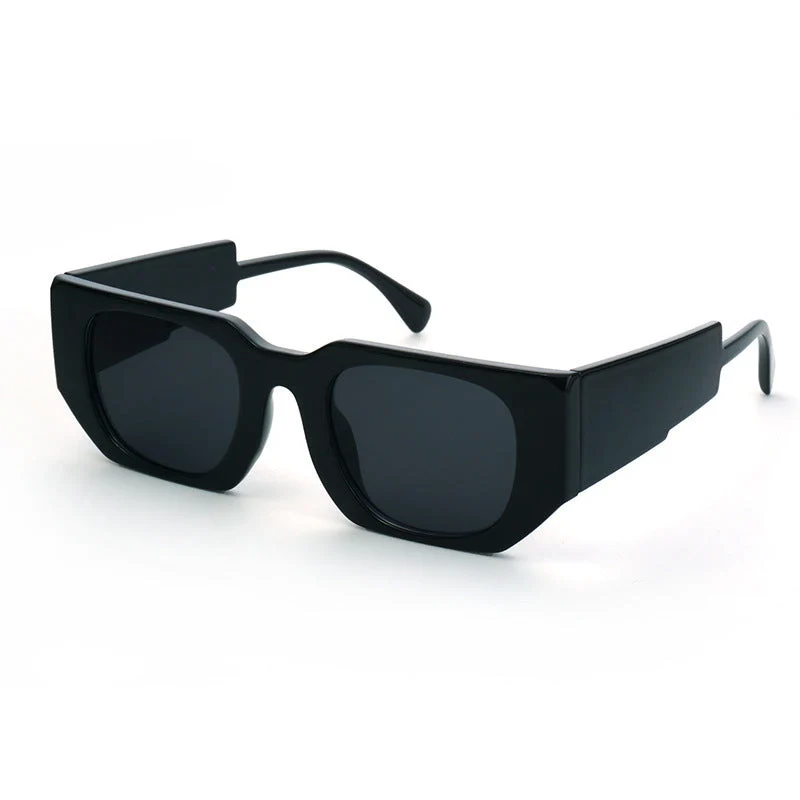 Dame Modisch solbrille med kantet ramme og UV-beskyttelse Luvikno