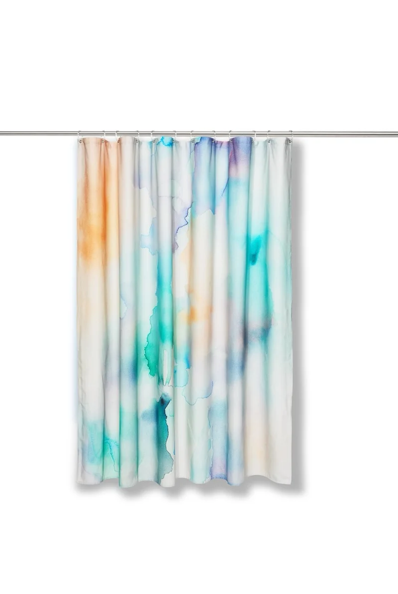 Artist Cotton Shower Curtain "Washed Out" by Dario Cortese