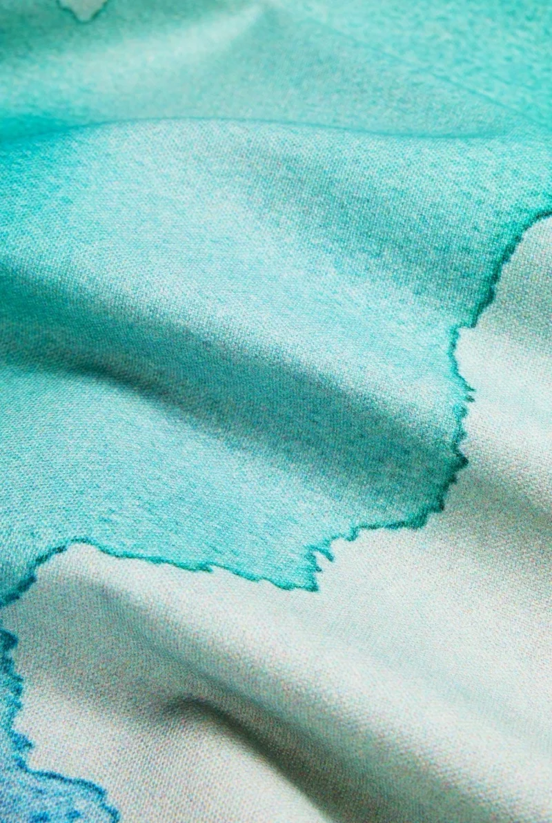 Artist Cotton Shower Curtain "Washed Out" by Dario Cortese
