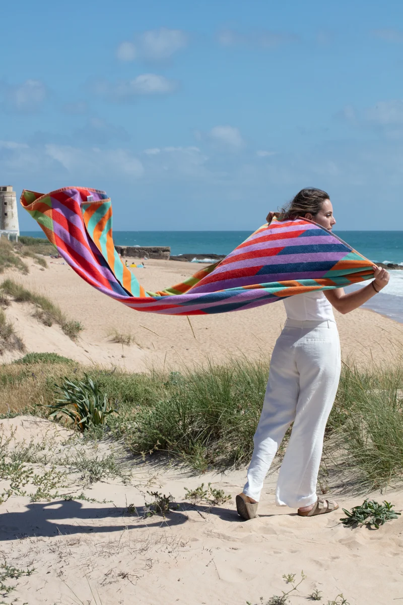 Beach Towel “Hacienda” by Michele Rondelli - XL 100% Cotton