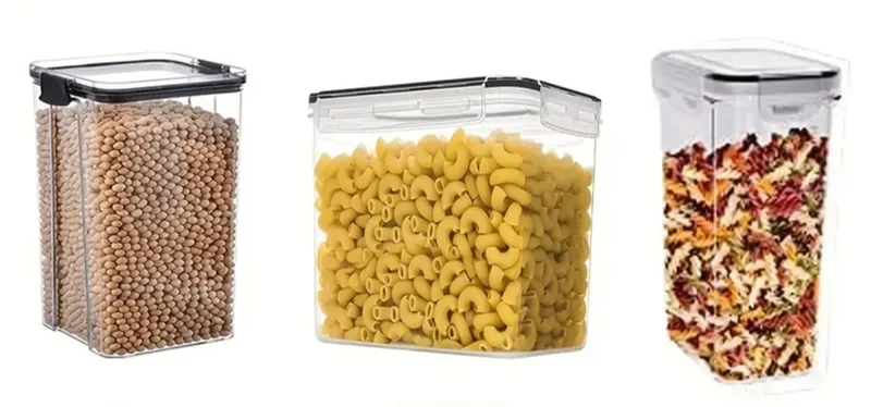 7er Vorratsdosen Set Luftdicht BPA Frei – Küchen Aufbewahrungsboxen | Frischhaltedosen mit Etiketten & Stift